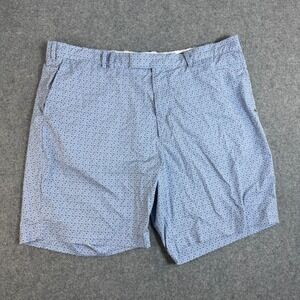 RLX Ralph Lauren Mens Blue Geometric Diamond Print Golf Shorts Size 42